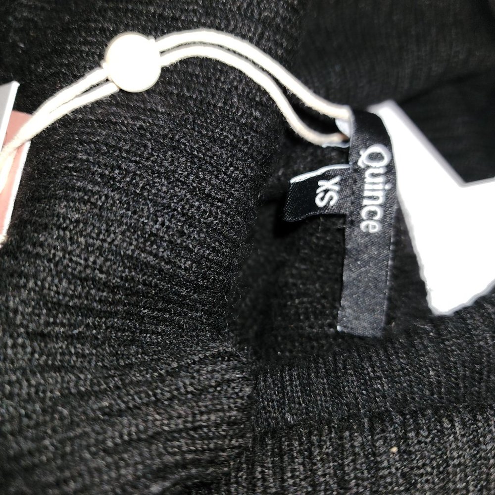 Quince Baby Alpaca-Wool Turtleneck NWT Black XS - Picture 5 of 8
